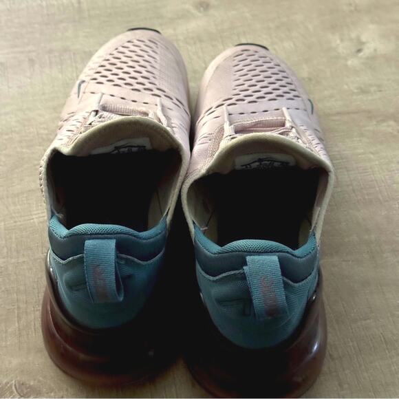 NIKE Air Max 270 Running Shoes Celestial Rose Teal Size 8.5 - Picture 3 of 6